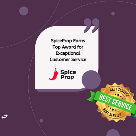 SpiceProp Receives Top Award for Customer Support